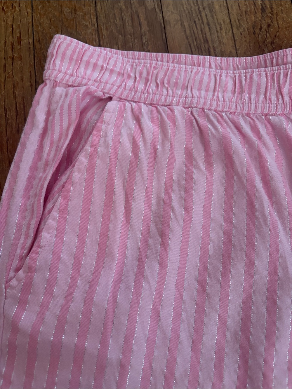 Victoria's Secret Pink and Silver Striped Lounge Pants - Picture 3 of 8